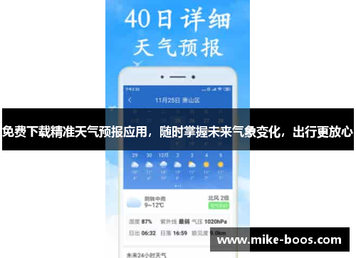 免费下载精准天气预报应用,随时掌握未来气象变化,出行更放心